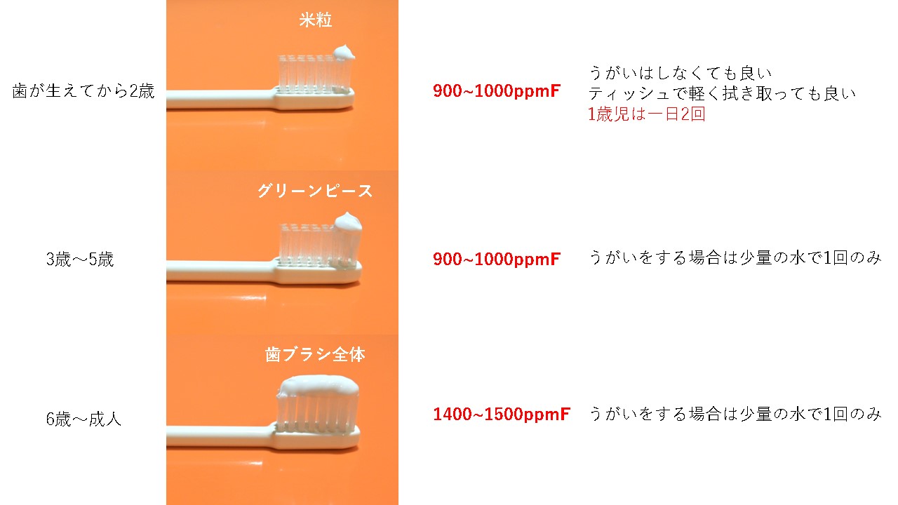 使用中の歯磨き粉のフッ素量知っていますか？